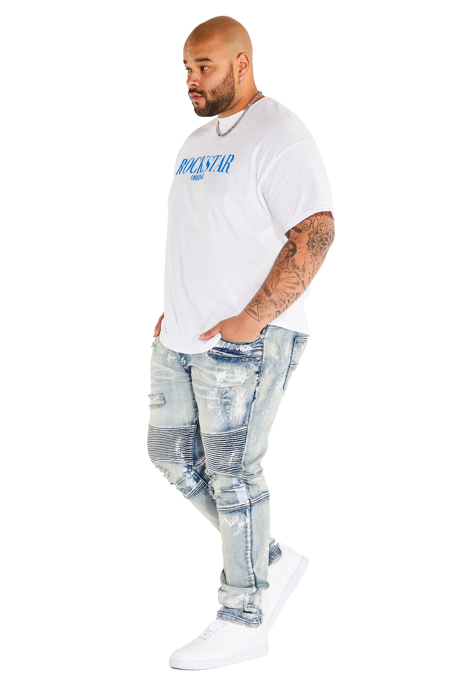 Octavio Printed T-Shirt-White