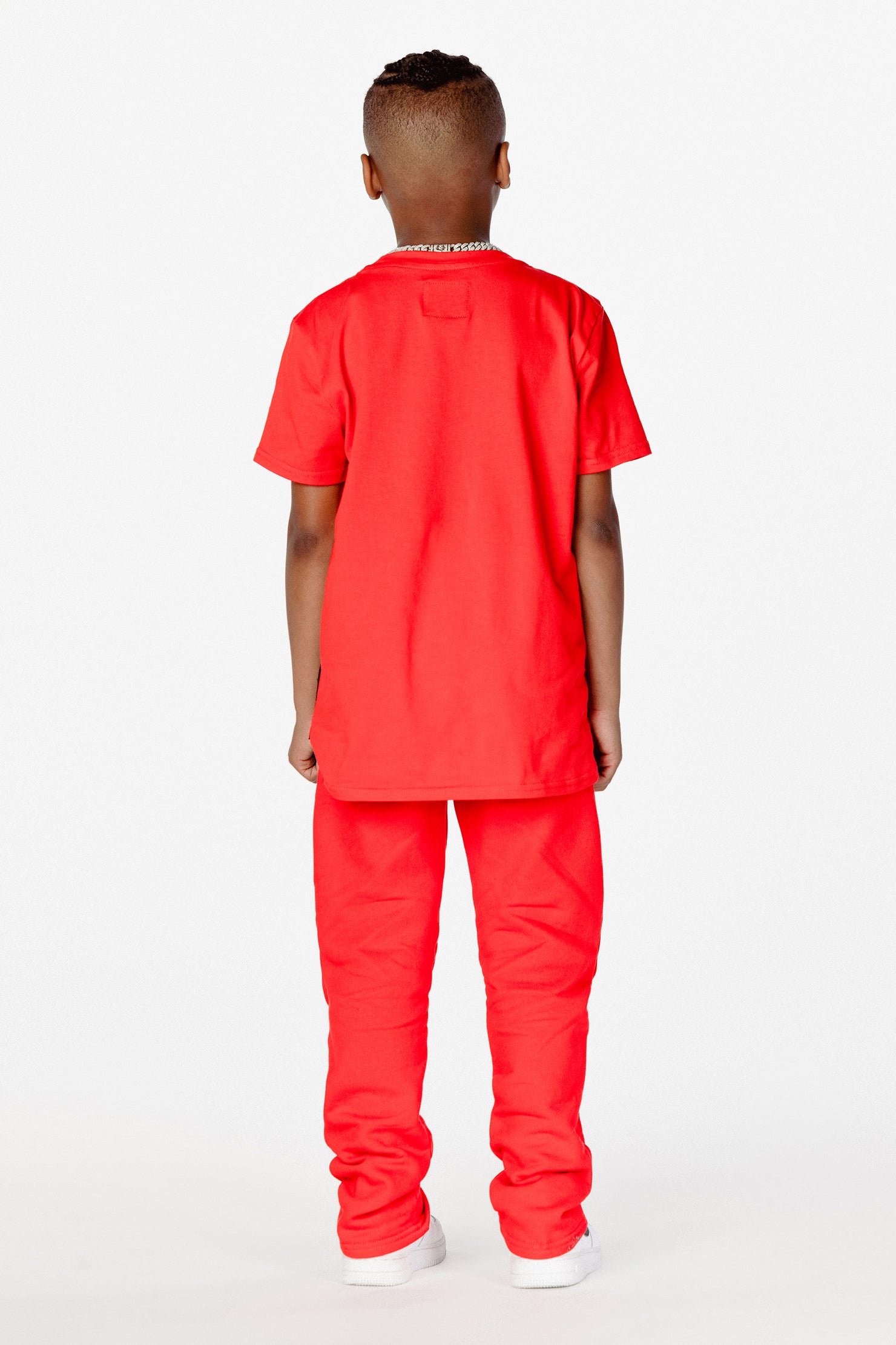 Boys Garland T-Shirt Trackset-Red