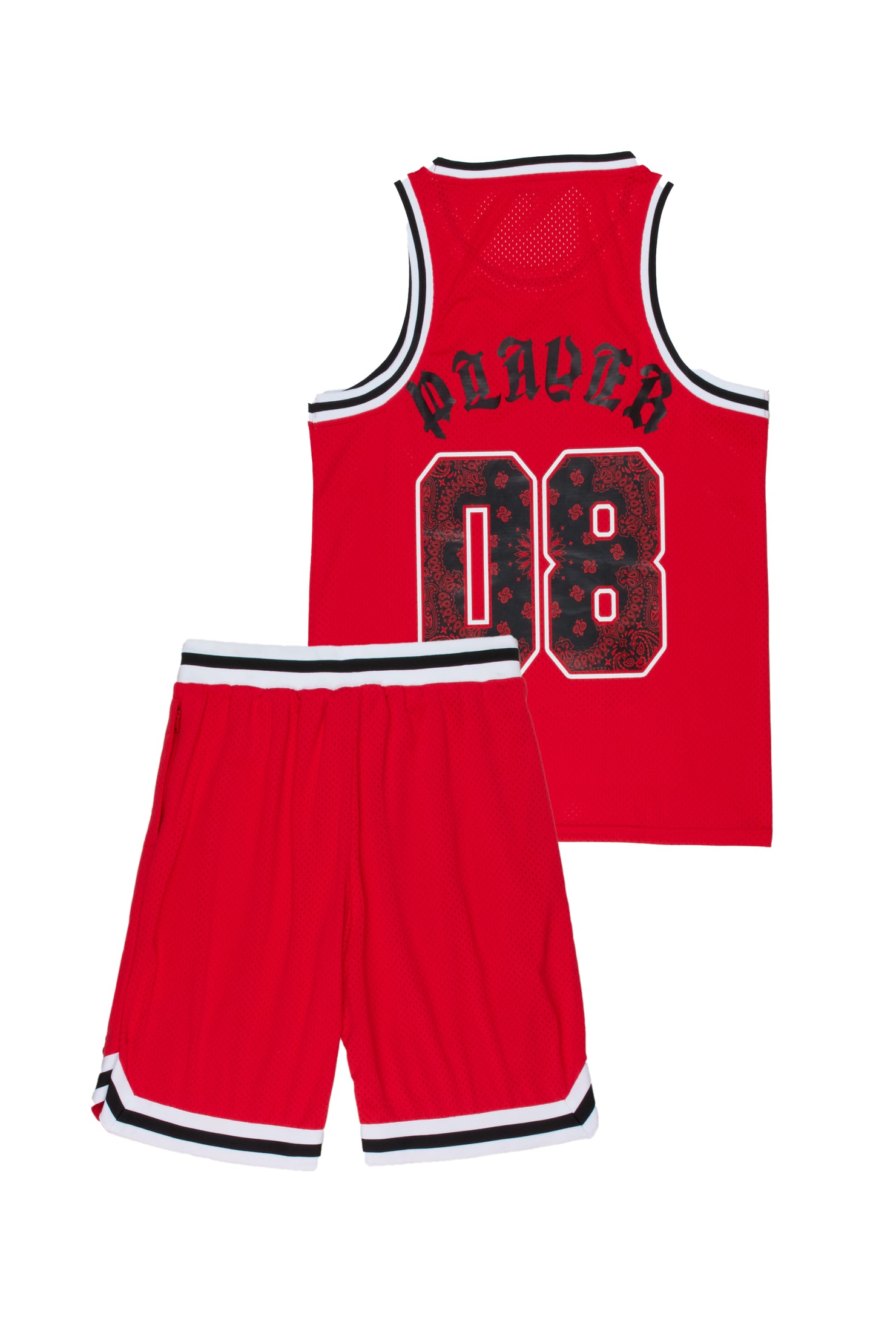 Thorias Jersey/Short Set-Red