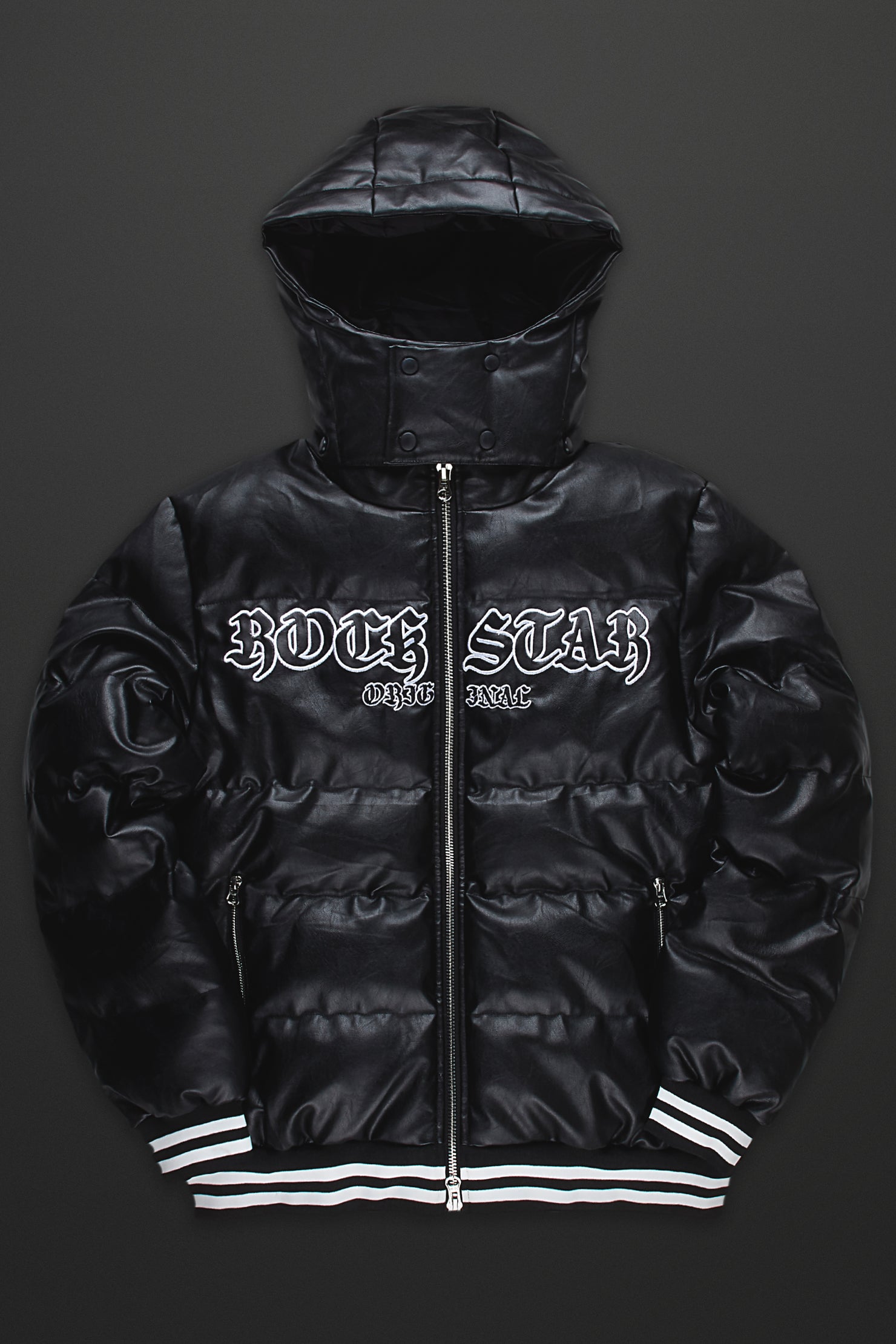 Sir Black Graphic Puffer Jacket