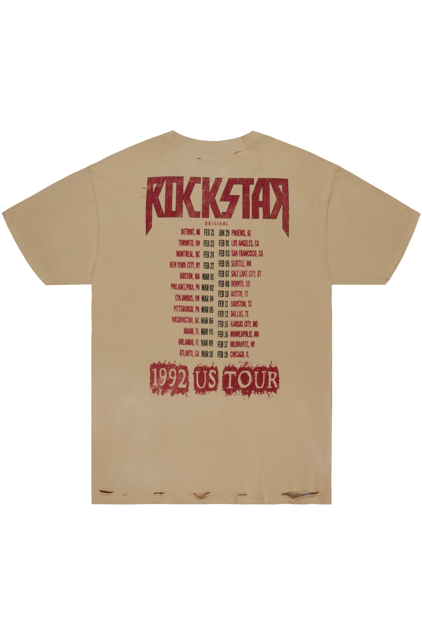 Sabbath Beige Oversized Graphic T-Shirt