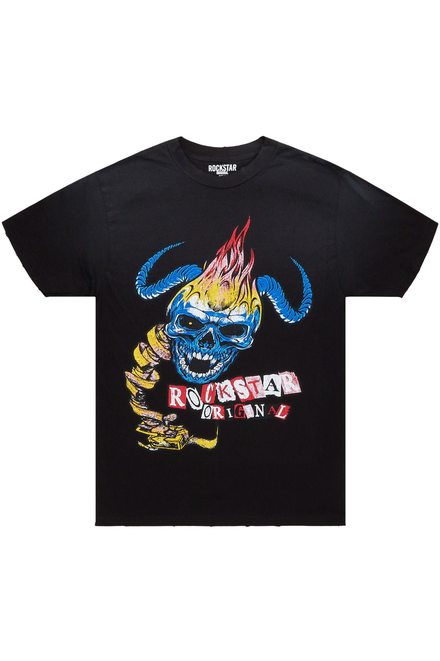 Seltram Black Graphic T-Shirt