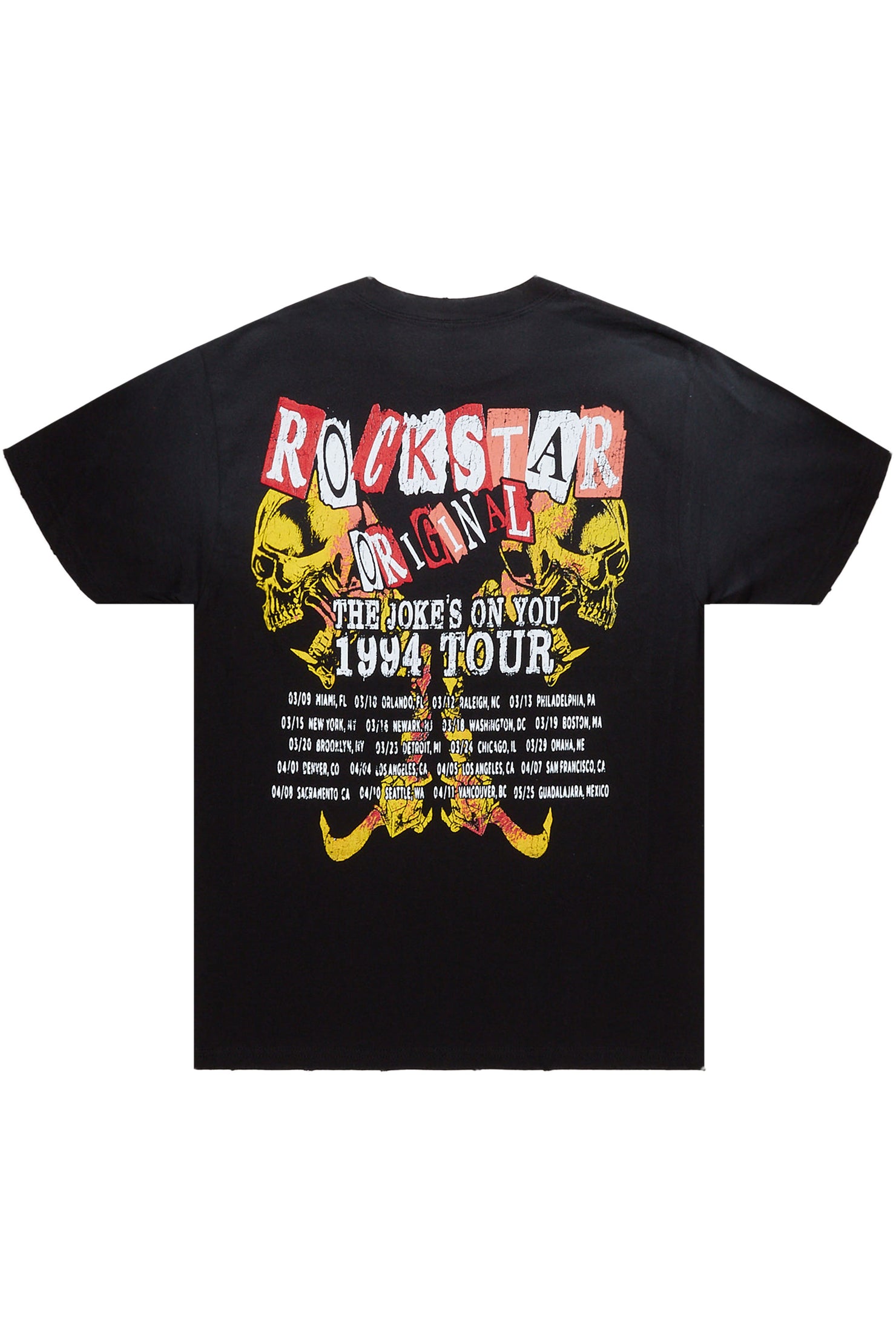 Seltram Black Graphic T-Shirt