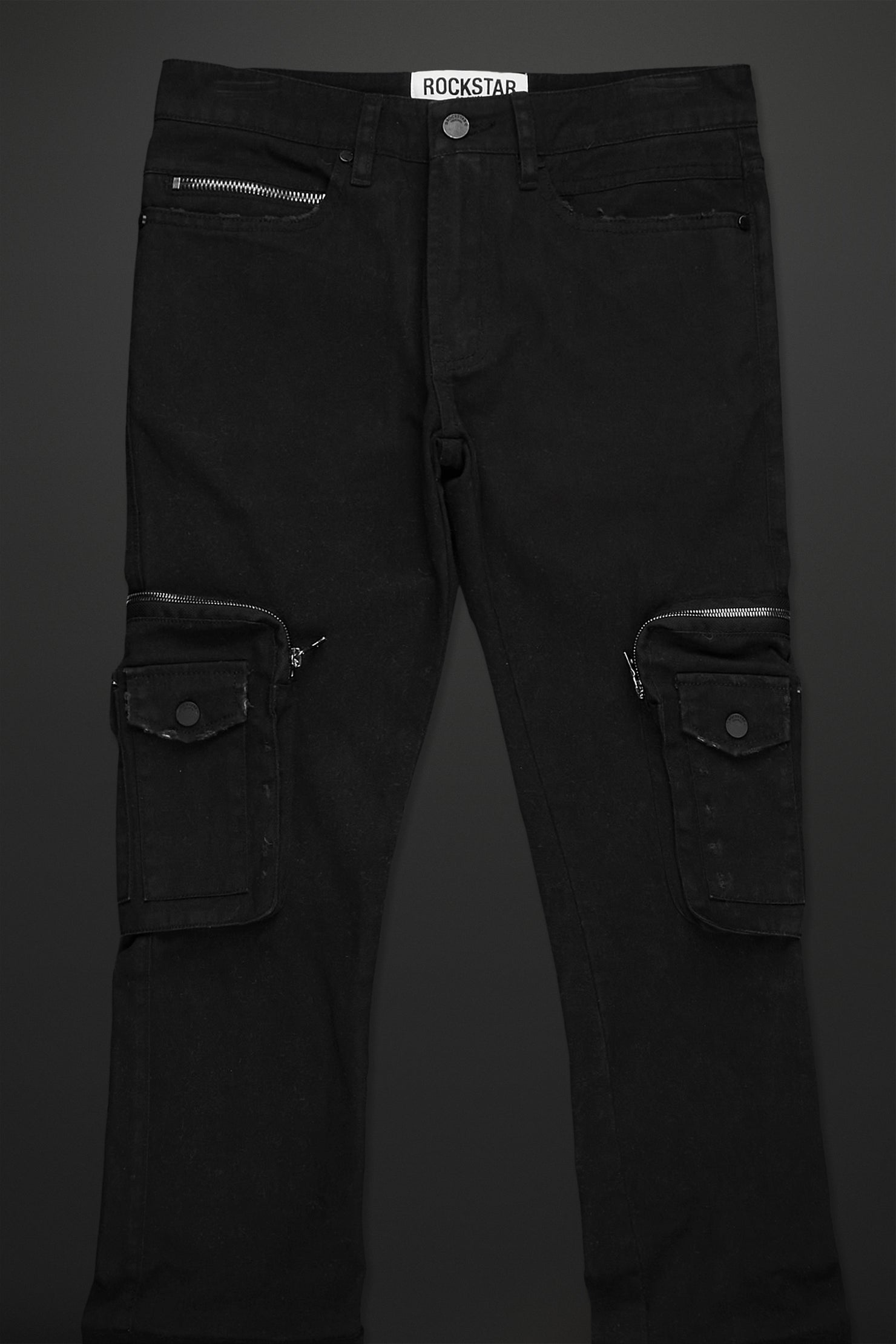 Sutton Black Super Stacked Flare Jean