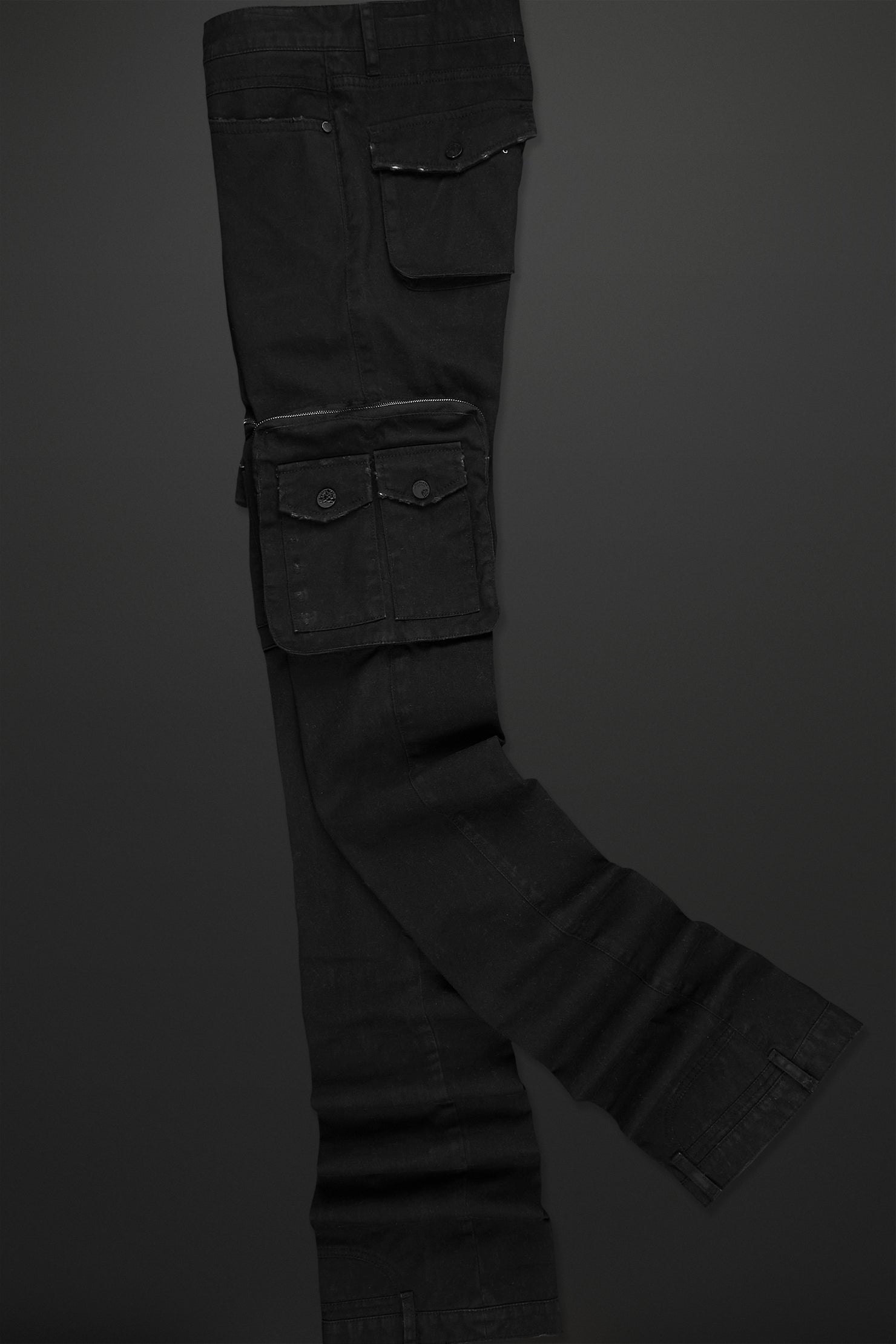 Sutton Black Super Stacked Flare Jean