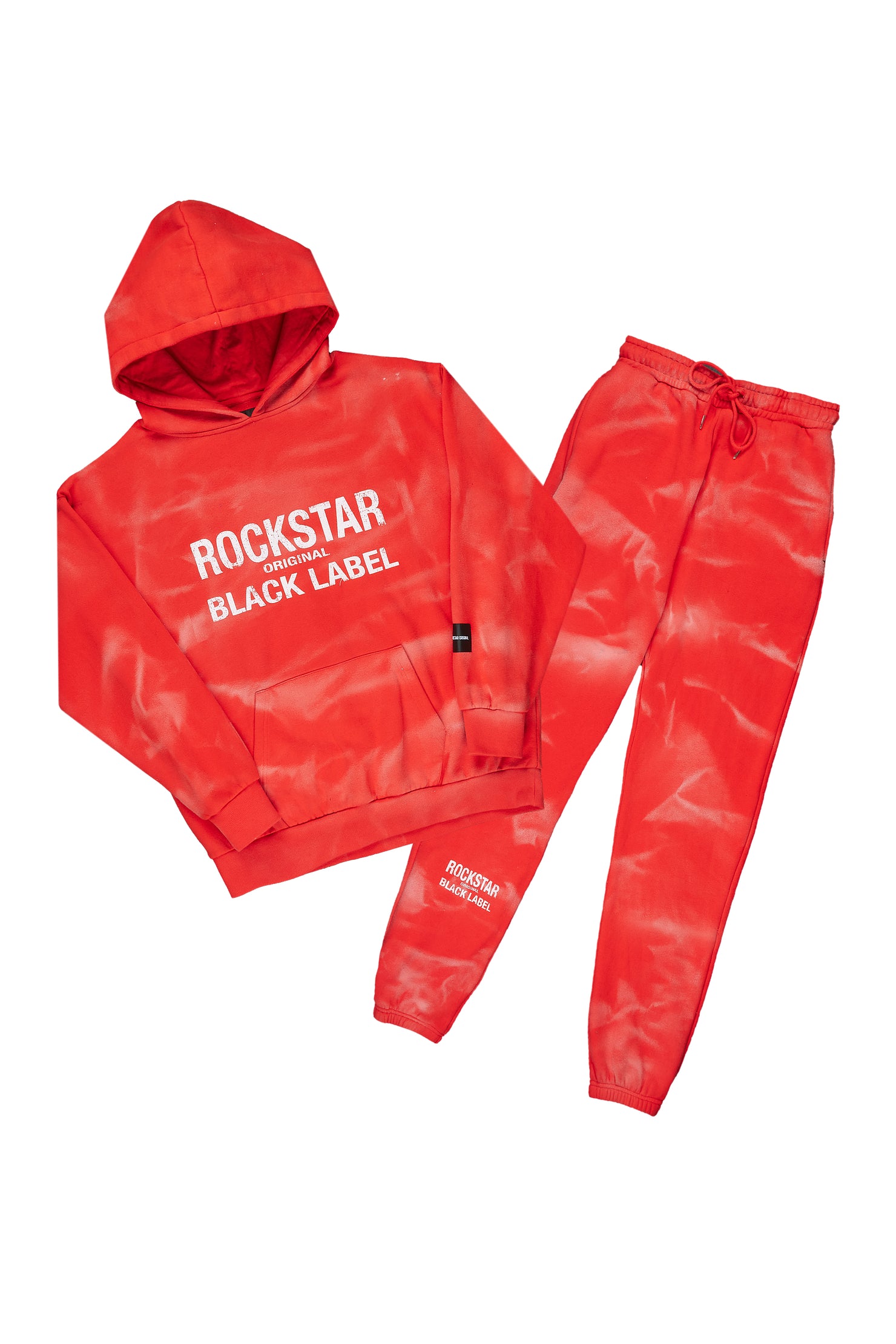 Thomas Open Bottom Red Hoodie Track Set