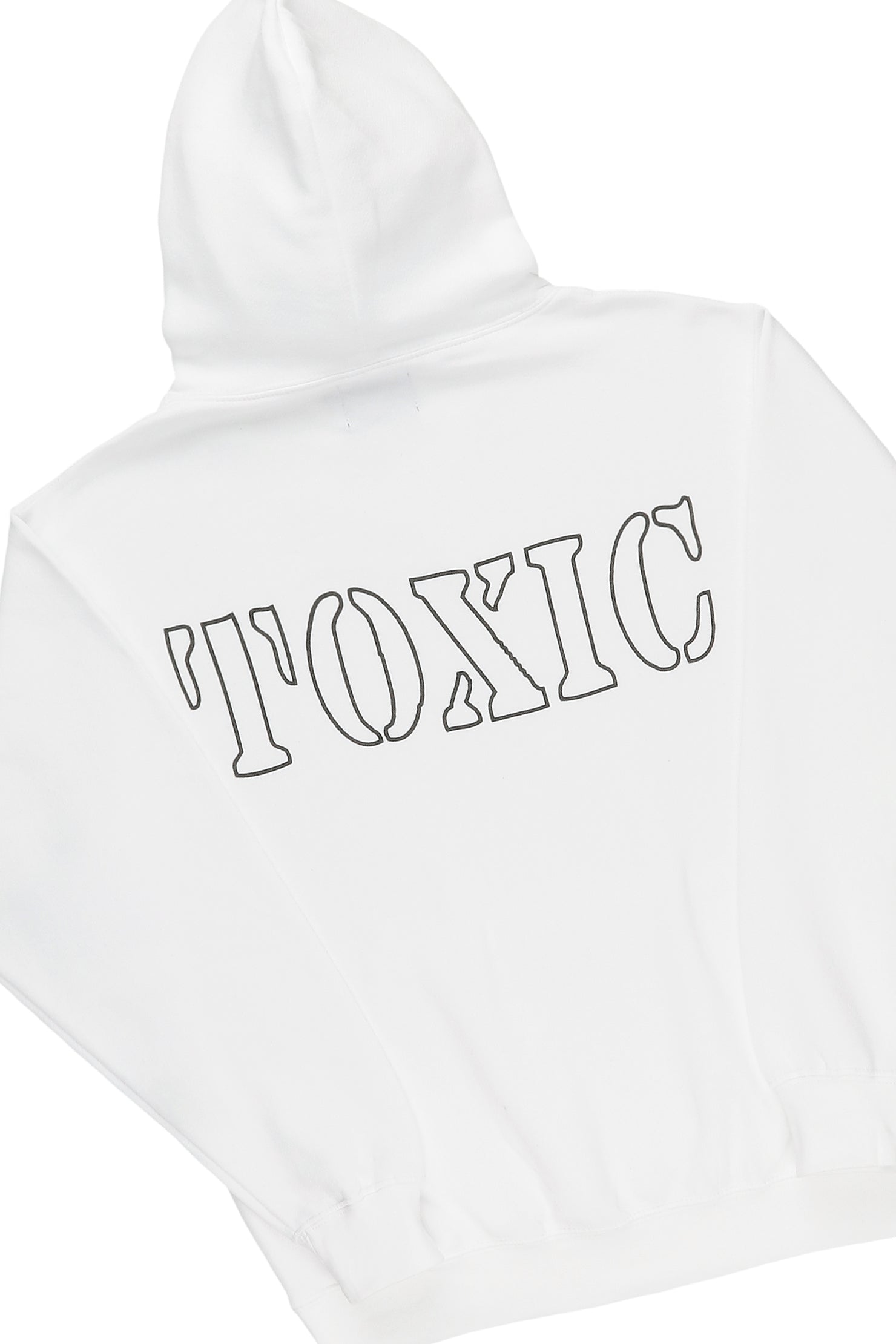 Toxic White Hoodie Track Set