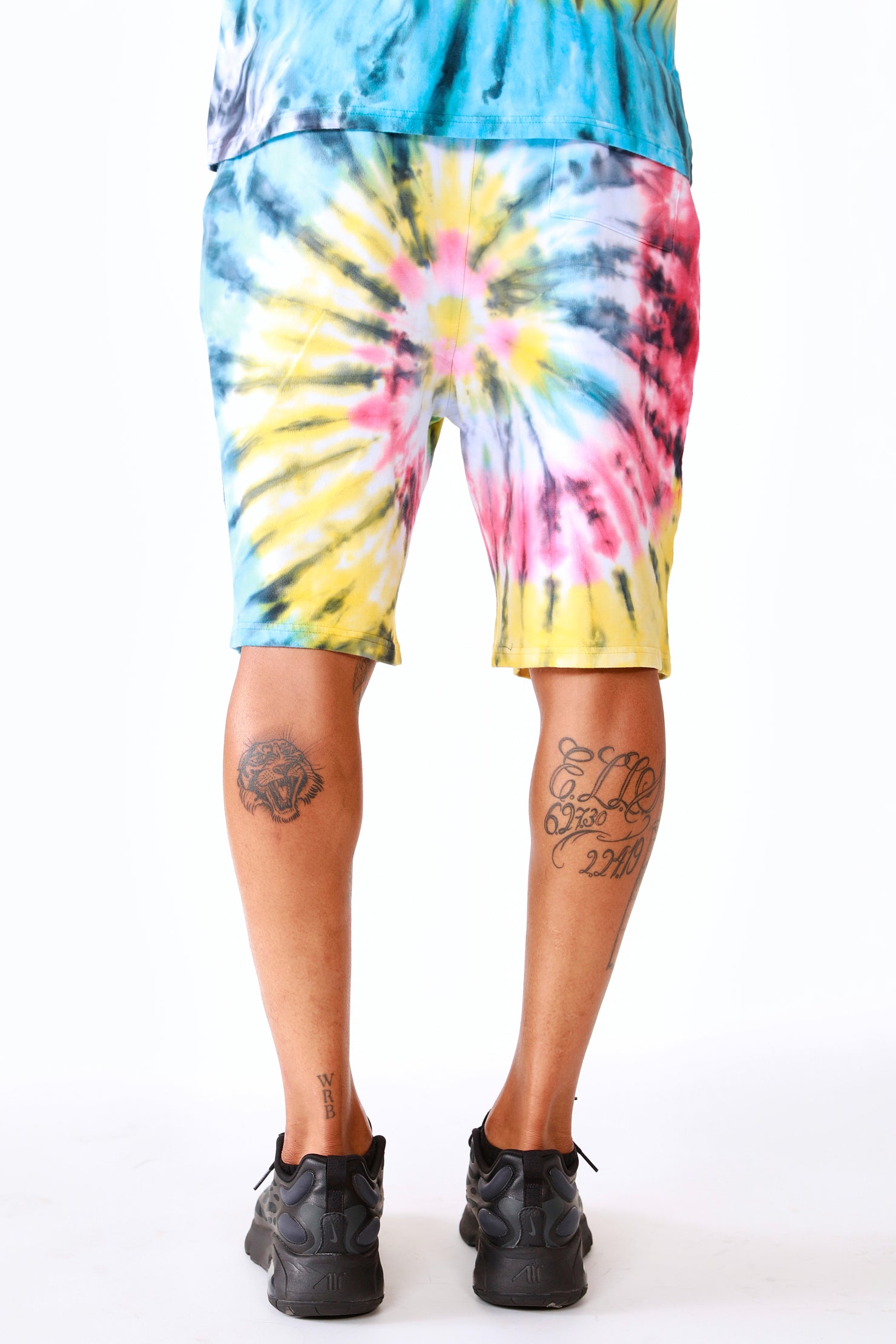 Vonham Tie Dye Short Set- Blk Multi