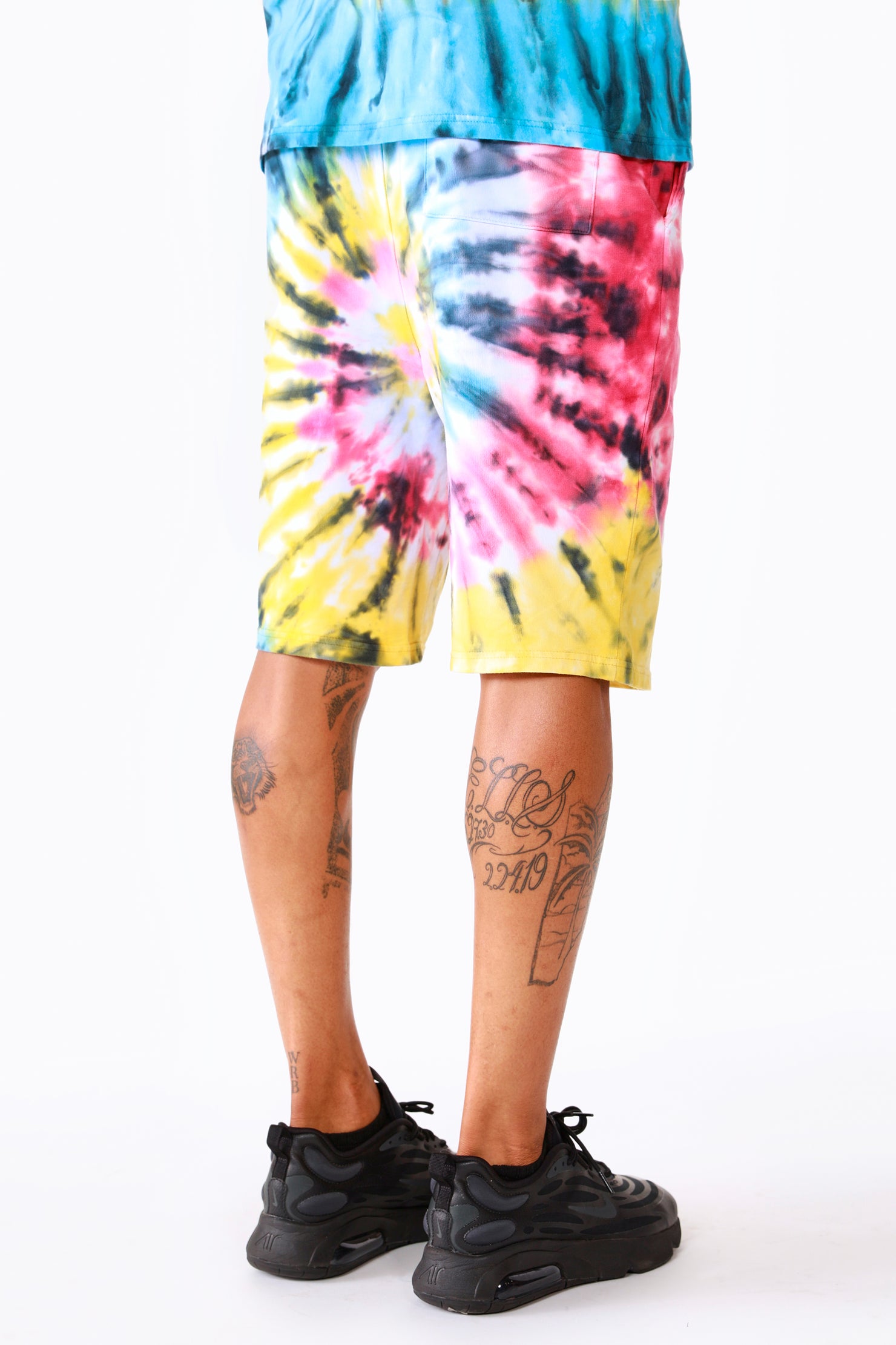 Vonham Tie Dye Short Set- Blk Multi