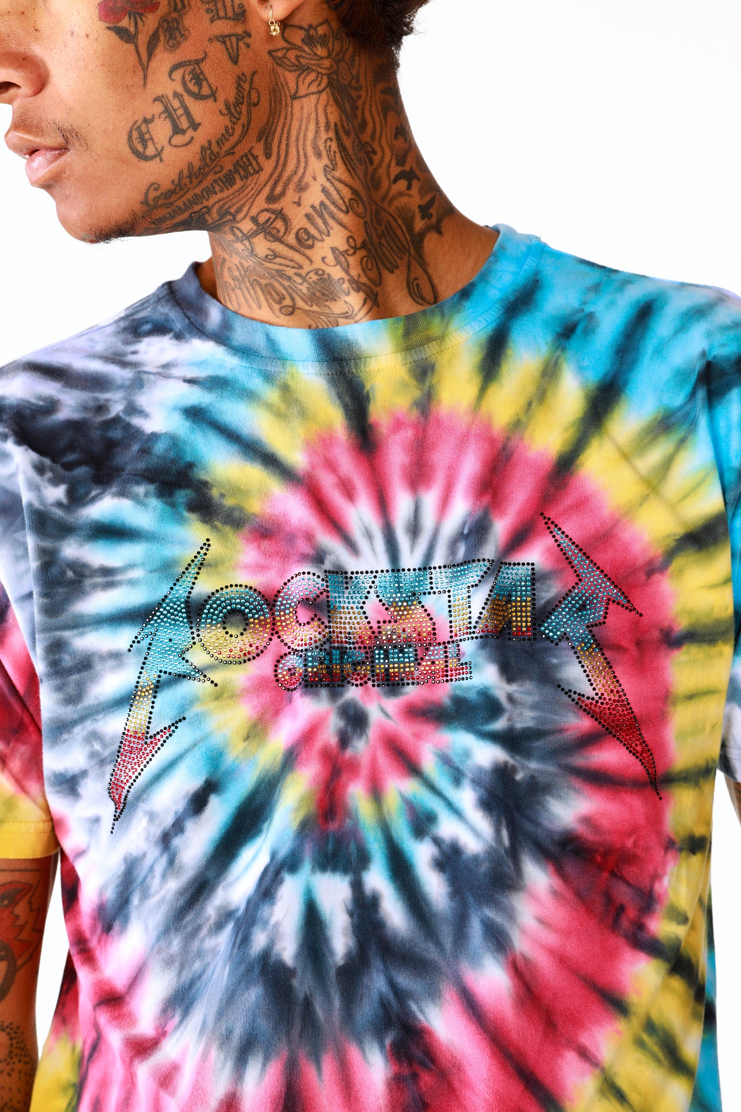 Vonham Tie Dye Short Set- Blk Multi