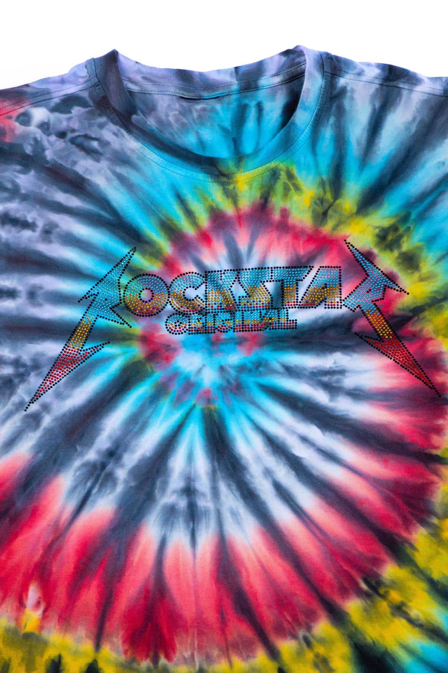 Vonham Tie Dye Short Set- Blk Multi