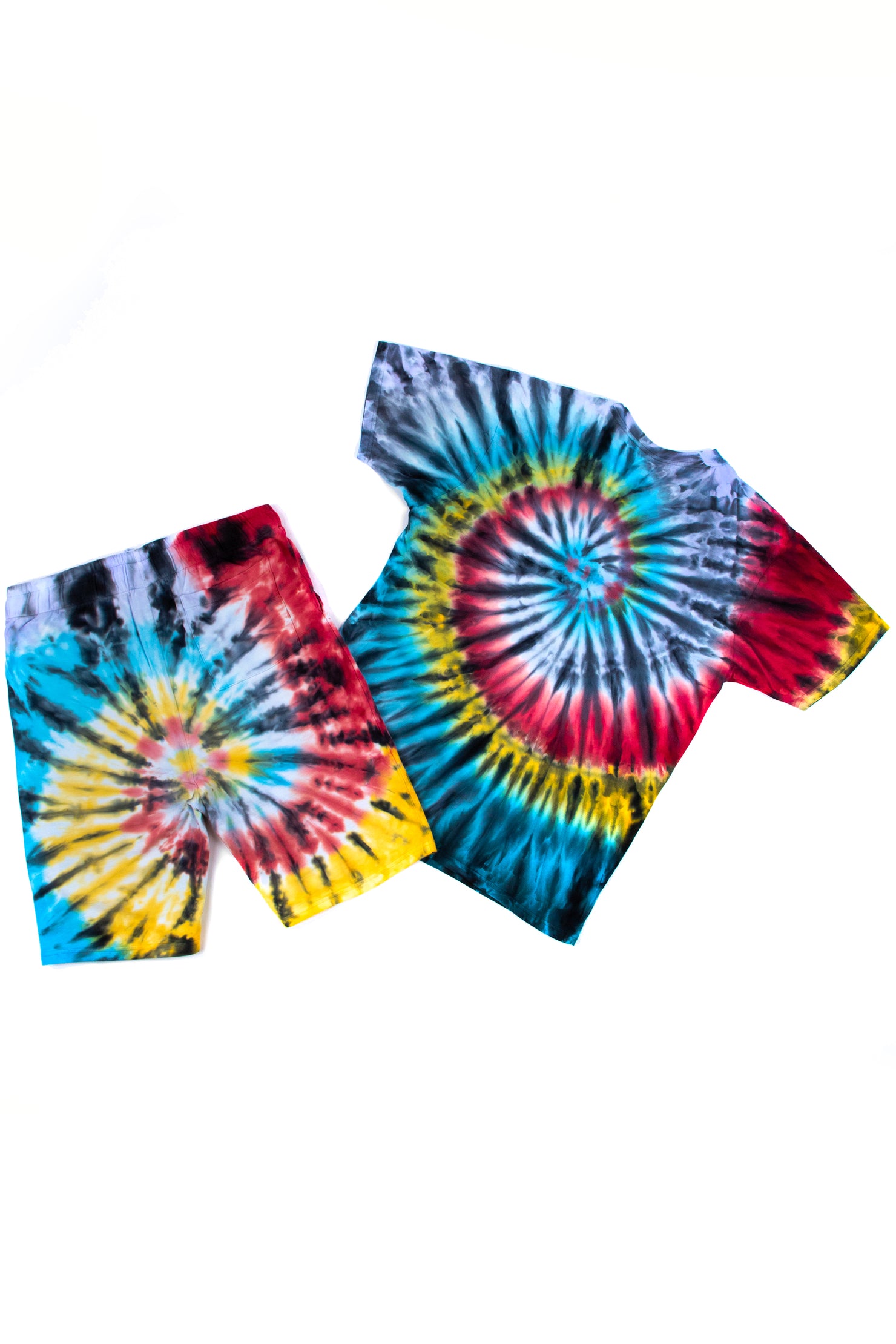 Vonham Tie Dye Short Set- Blk Multi