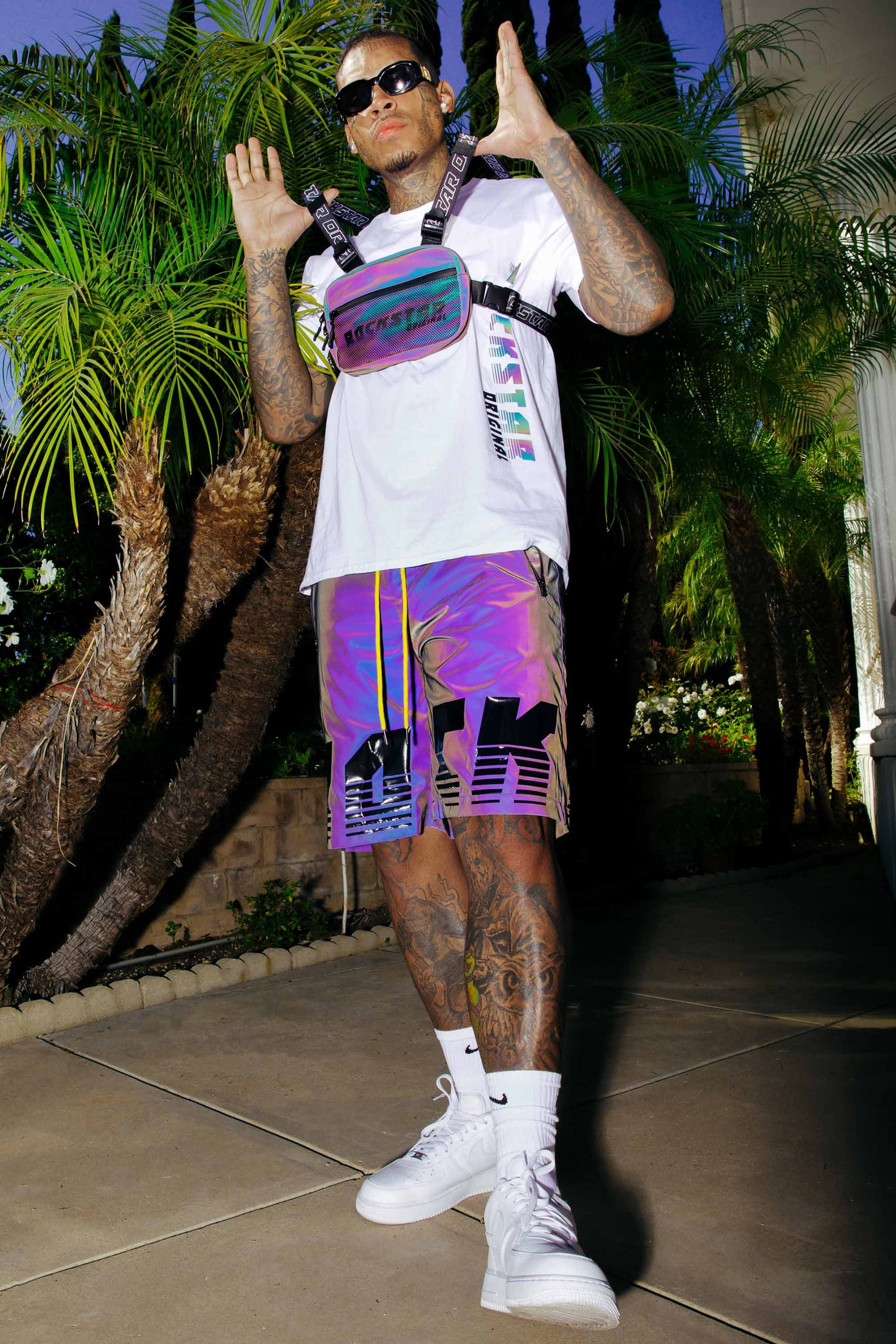 Xadrian White T-Shirt/Short Set