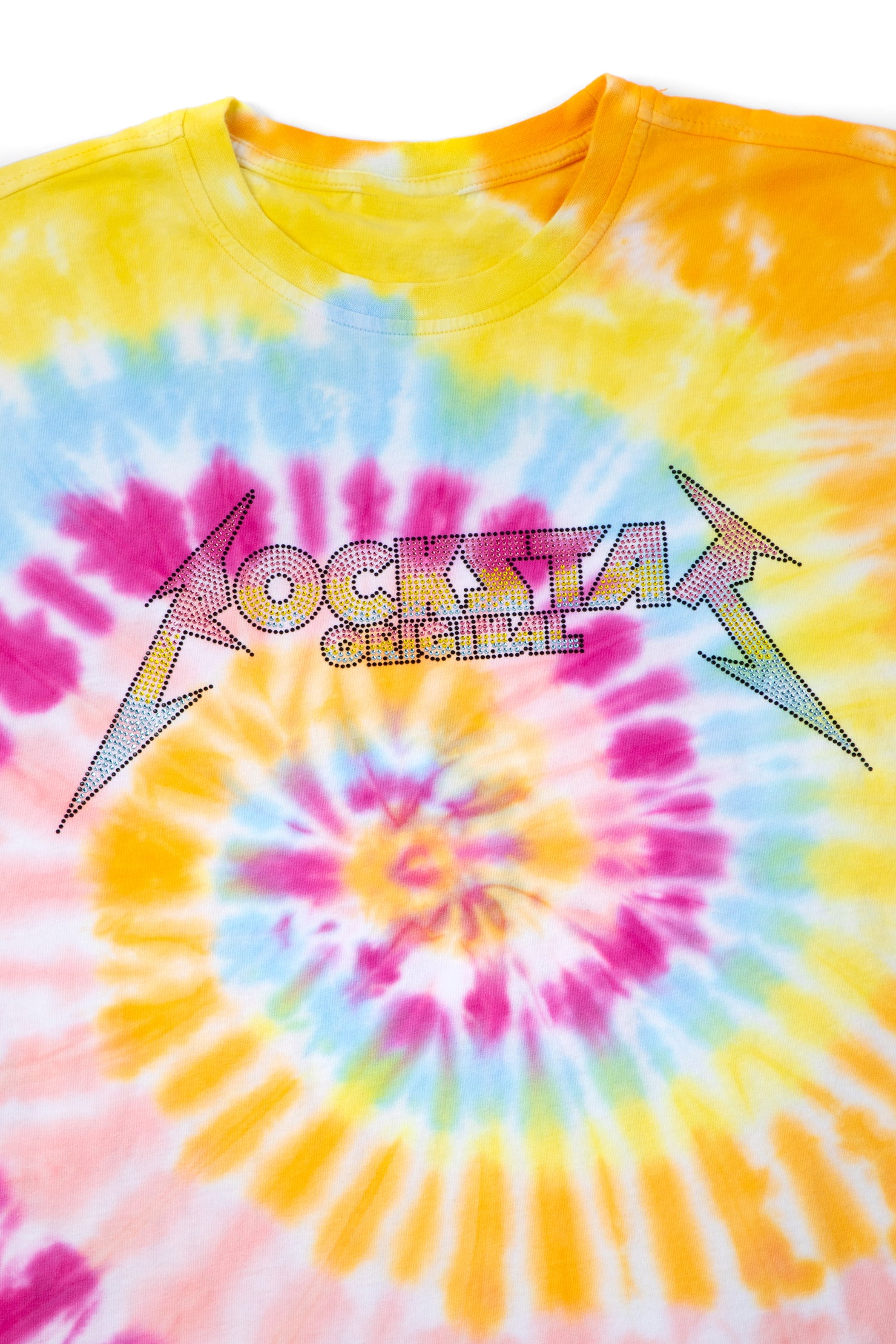 Kyler Tie Dye Short Set-Org/Pink
