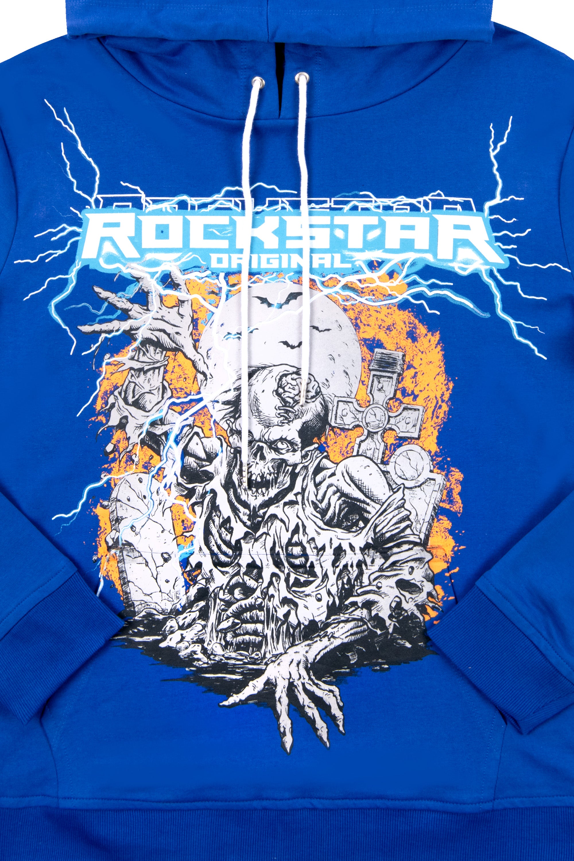 Make It Rain Royal Blue Oversized Hoodie– Rockstar Original