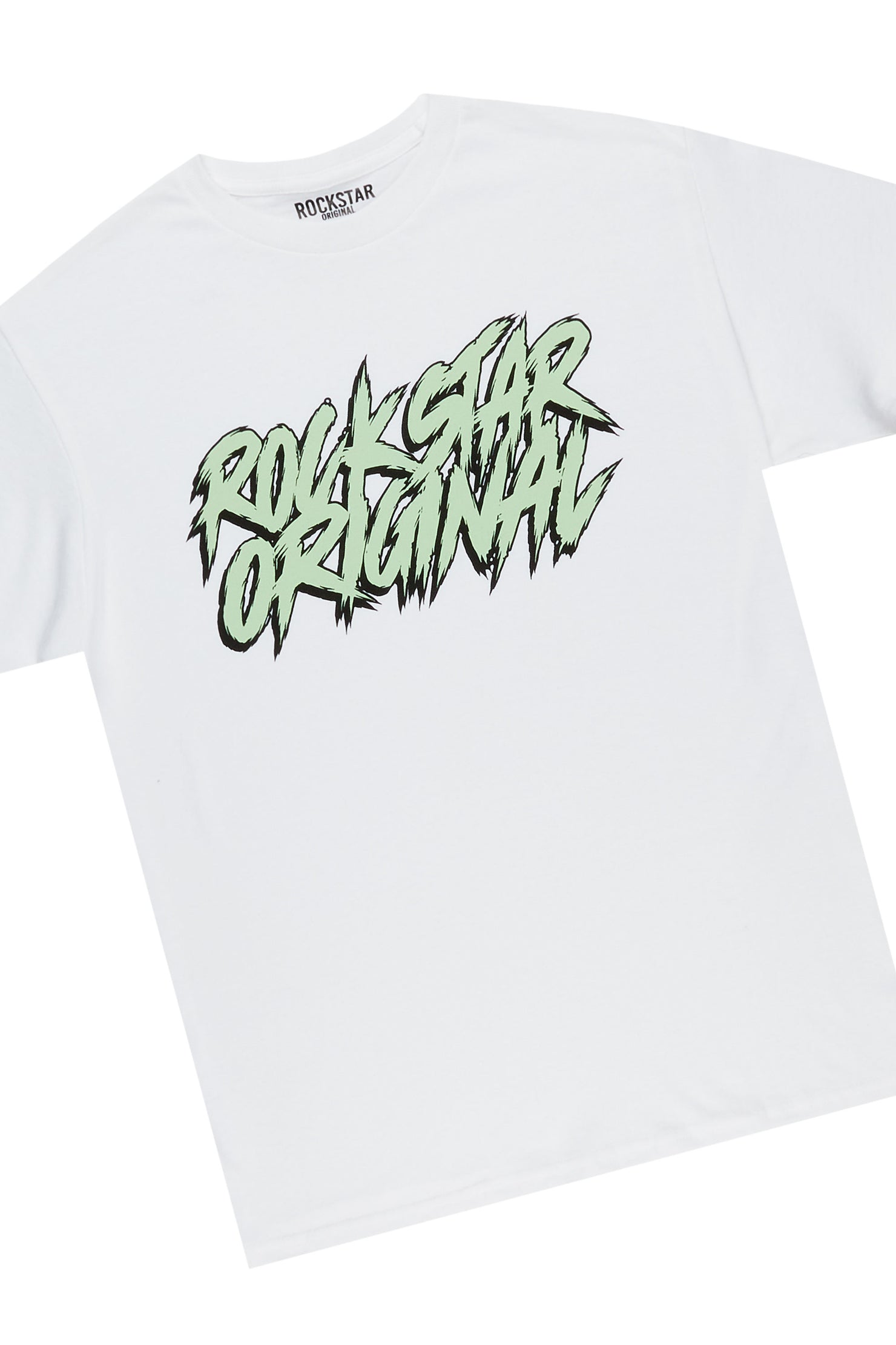 Zustrand White/Green T-Shirt Short Set