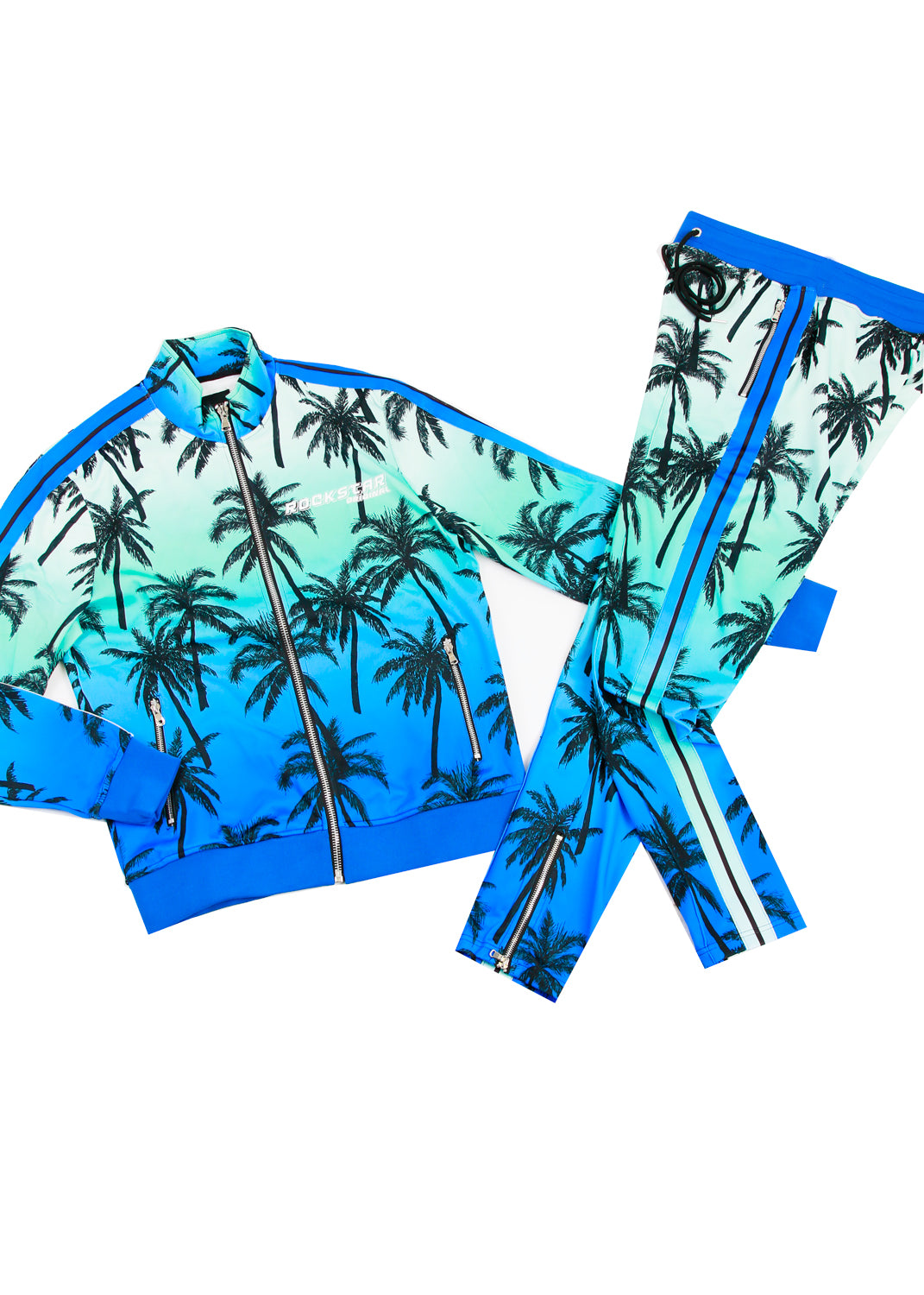 Eves Palm Print Set (Blue)