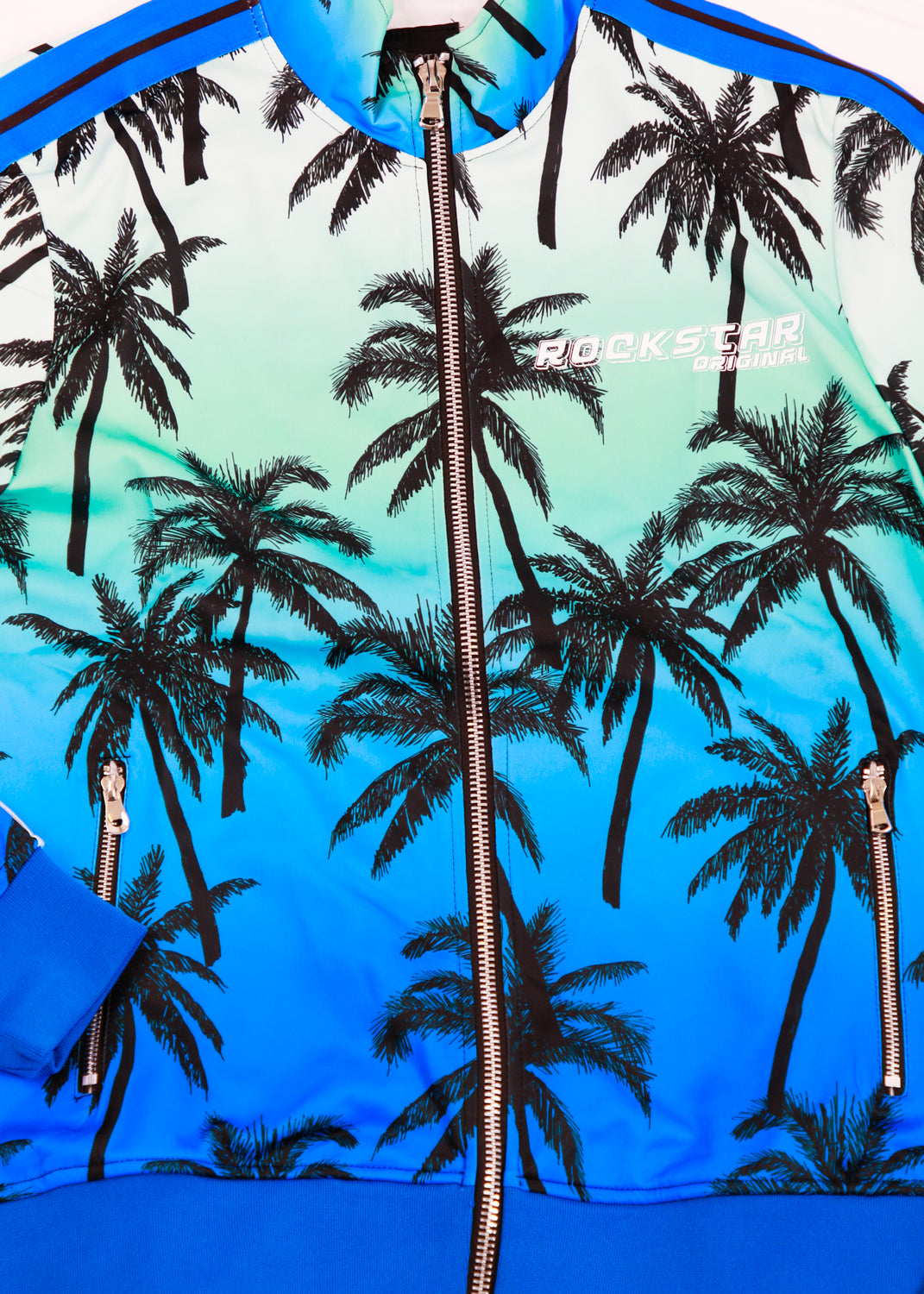 Eves Palm Print Set (Blue)