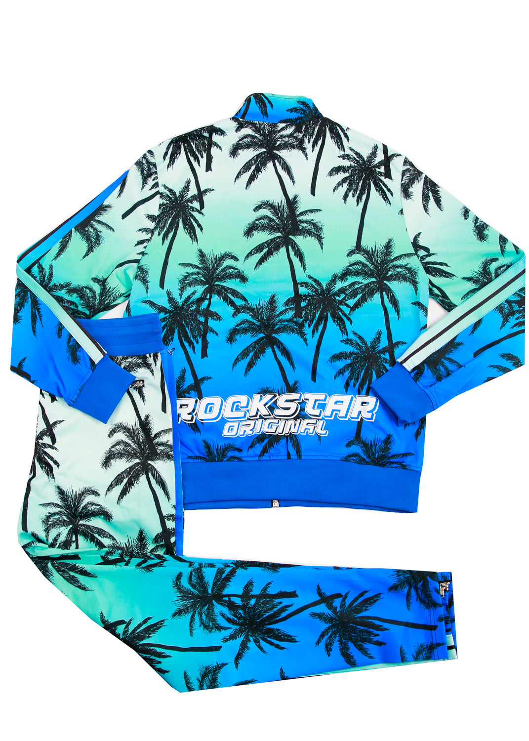 Eves Palm Print Set (Blue)